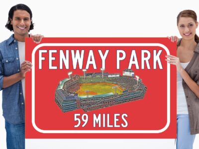 Boston Red Sox, Fenway Park Road Sign Customize the Distance Sign ,Boston Red Sox Fenway Park, Boston Red Sox Baseball