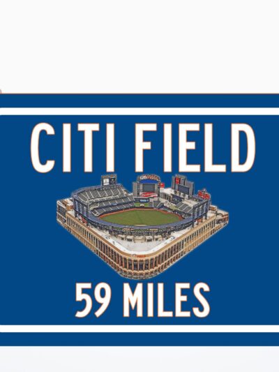 New York Mets Citi Field  - Miles to Stadium Highway Road Sign Customize the Distance Sign ,New York Mets Citi Field
