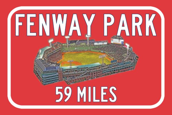 Boston Red Sox, Fenway Park Road Sign Customize the Distance Sign ,Boston Red Sox Fenway Park, Boston Red Sox Baseball