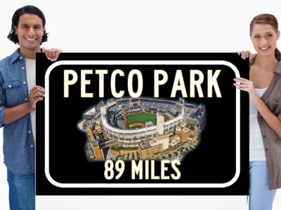 Petco Park San Diego Chargers   - Miles to Stadium Highway Road Sign Customize the Distance Sign ,Petco Park San Diego Chargers
