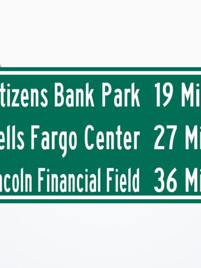 Philadelphia Phillies Citizens Bank Park  - Miles to Stadium Highway Road Sign Customize the Distance Sign ,Philadelphia Phillies Citizens