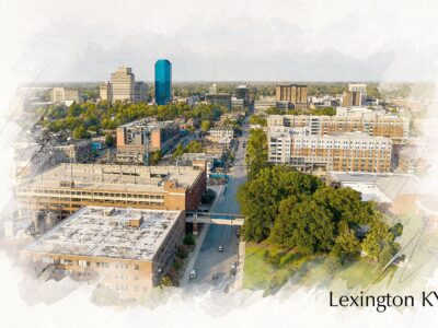 Lexington Kentucky sketch watercolor canvas, Lexington watercolor Wall Art, Lexington KY wall art canvas, Lexington KY  art