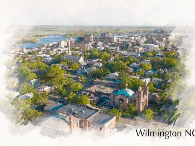 Wilmington NC watercolor canvas, Wilmington watercolor Canvas,  Wilmington NC Canvas Wall Art, Wilmington wall art canvas, Wilmington