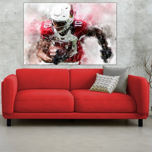 DeAndre Hopkins watercolor, Arizona Wall art wall art, DeAndre Hopkins Poster, DeAndre Hopkins Arizona Cardinals wall art poster - Image 3