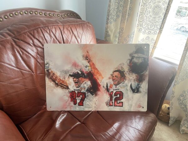 George Kittle watercolor, San Francisco 49ers wall art, George Kittle Canvas, George Kittle San Francisco 49ers wall art - Image 6