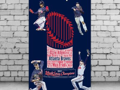 Atlanta Braves World Series canvas, Atlanta Braves wall art, Braves World Series Canvas, Braves World Series art wall