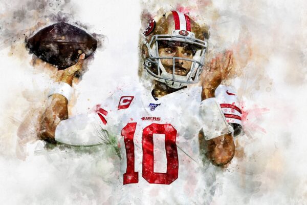Jimmy Garoppolo San Francisco 49ers wall art, Jimmy Garoppolo Canvas, Jimmy Garoppolo San Francisco 49ers wall art, Jimmy Garoppolo poster - Image 2