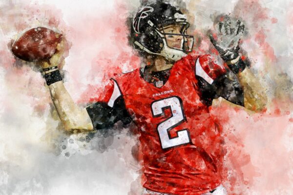 Matt Ryan Atlanta Falcons wall art, Matt Ryan Canvas, Matt Ryan Atlanta Falcons wall art, Matt Ryan poster - Image 2