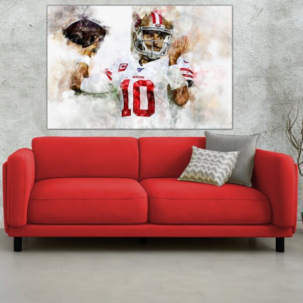Jimmy Garoppolo San Francisco 49ers wall art, Jimmy Garoppolo Canvas, Jimmy Garoppolo San Francisco 49ers wall art, Jimmy Garoppolo poster - Image 3