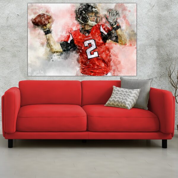 Matt Ryan Atlanta Falcons wall art, Matt Ryan Canvas, Matt Ryan Atlanta Falcons wall art, Matt Ryan poster - Image 3