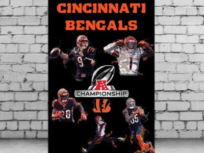 Cincinnati Bengals AFC champs canvas, Cincinnati Bengals wall art,  Bengals Canvas, Bengals AFC Champions wall art