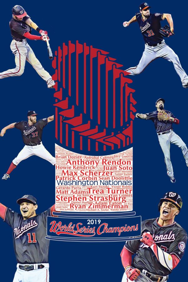 Washington Nationals World Series canvas, Washington Nationals wall art, Nationals World Series Canvas, Nationals World Series art wall - Image 3