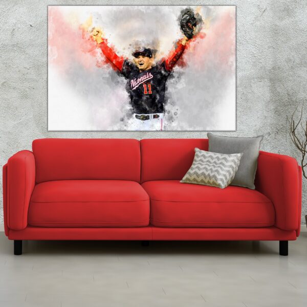 Ryan Zimmerman Washington Nationals canvas, Ryan Zimmerman  wall art,  Washington Nationals Canvas, Ryan Zimmerman Poster wall art - Image 3