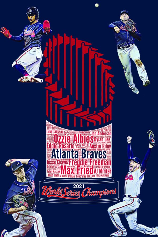 Atlanta Braves World Series canvas, Atlanta Braves wall art, Braves World Series Canvas, Braves World Series art wall - Image 2