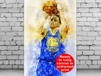 Steph Curry watercolor, Golden State Warriors wall art, Warriors NBA Championship  winner Canvas, Steph Curry Golden State art wall