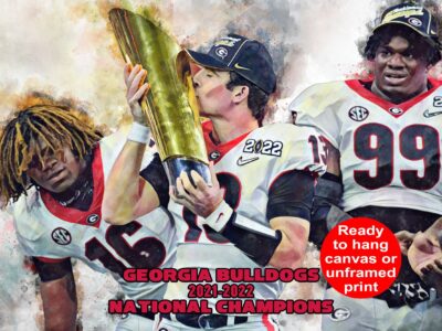Georgia Bulldogs National Champions wall art, Georgia Football wins National Championship, Georgia Champs, Georgia Football National Champs