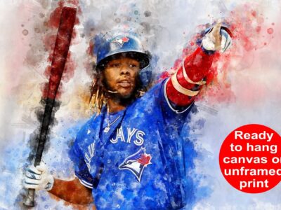Vladimir Guerrero Toronto Blue Jays canvas, Vladimir Guerrero wall art,  Toronto Blue Jays Canvas, Vladimir Guerrero Poster wall art