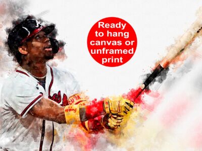 Ronald Acuna Atlanta Braves canvas, Ronald Acuna wall art, Atlanta Braves Canvas, Ronald Acuna Poster wall art