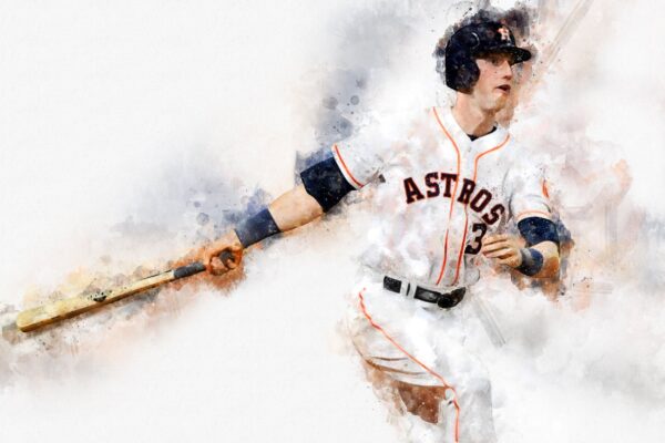 Kyle Tucker Houston Astros canvas, Kyle Tucker wall art, Houston Astros Canvas, Kyle Tucker Poster wall art - Image 2