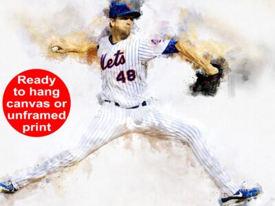 Jacob deGrom New York Mets canvas, Jacob deGrom wall art, New York Mets Canvas, Jacob deGrom Poster wall art