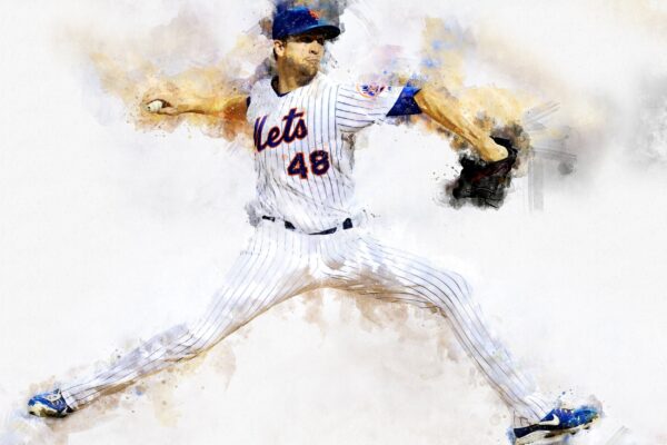 Jacob deGrom New York Mets canvas, Jacob deGrom wall art, New York Mets Canvas, Jacob deGrom Poster wall art - Image 2