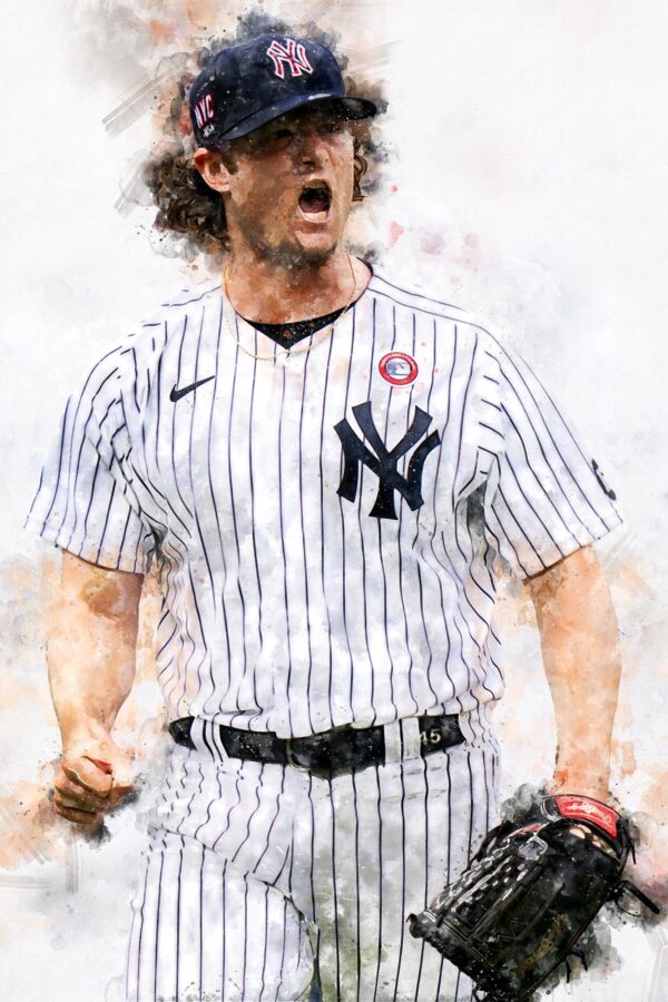 Gerrit Cole New York Yankees canvas, Gerrit Cole wall art, New York Yankees Canvas, Gerrit Cole Poster wall art - Image 2