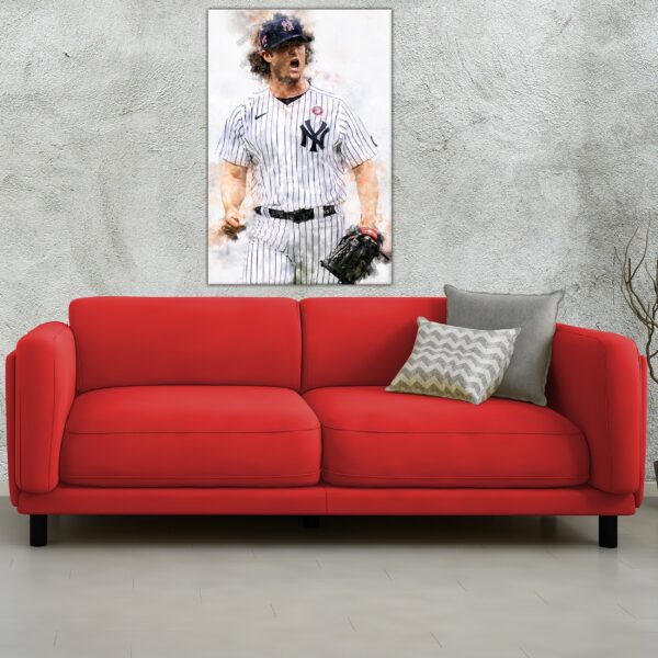 Gerrit Cole New York Yankees canvas, Gerrit Cole wall art, New York Yankees Canvas, Gerrit Cole Poster wall art - Image 3