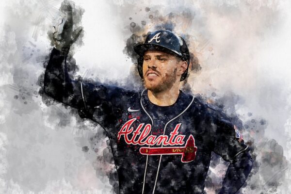 Freddie Freeman Atlanta Braves canvas, Freddie Freeman wall art, Atlanta Braves Canvas, Freddie Freeman Poster wall art - Image 2