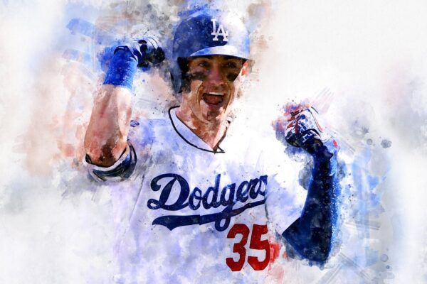 Cody Bellinger Los Angeles Dodgers canvas, Cody Bellinger wall art, Los Angeles Dodgers Canvas, Cody Bellinger Poster wall art - Image 2