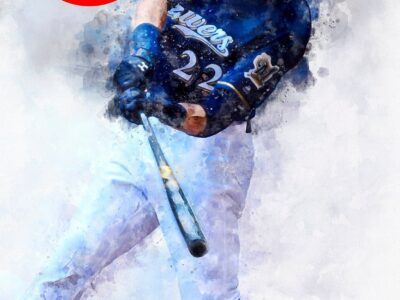 Christian Yelich Milwaukee Brewers canvas, Christian Yelich wall art, Milwaukee Brewers Canvas, Christian Yelich Poster wall art