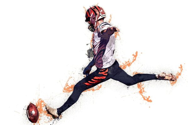 Evan McPherson poster watercolor, Cincinnati Bengals Super Bowl, Evan McPherson Cincinnati Bengals poster. Ja/Marr Chase, - Image 2