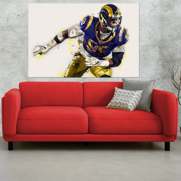 Aaron Donald watercolor, Los Angeles Rams - Image 3