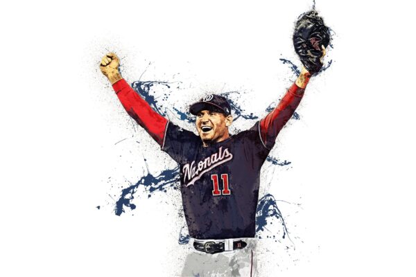 Ryan Zimmerman Washington Nationals canvas, Ryan Zimmerman  wall art,  Washington Nationals Canvas, Ryan Zimmerman Poster wall art - Image 2
