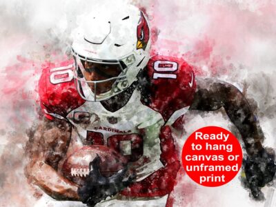 DeAndre Hopkins watercolor, Arizona Wall art wall art, DeAndre Hopkins Poster, DeAndre Hopkins Arizona Cardinals wall art poster