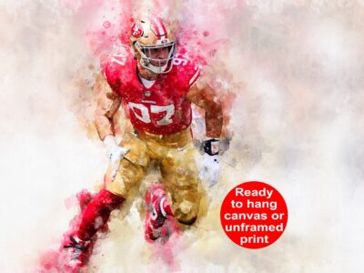 Nick Bosa San Francisco 49ers wall art, Nick Bosa Canvas, Nick Bosa San Francisco 49ers wall art, Nick Bosa poster