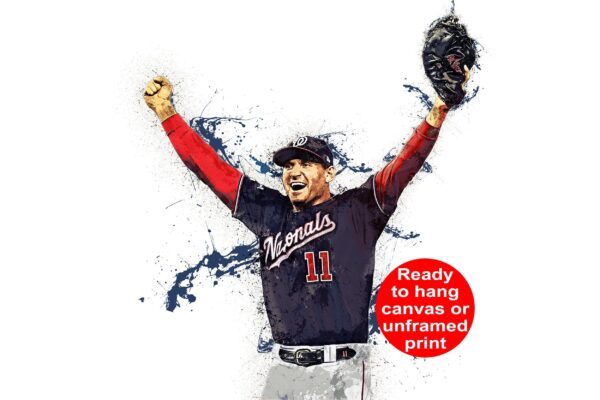 Ryan Zimmerman Washington Nationals canvas, Ryan Zimmerman  wall art,  Washington Nationals Canvas, Ryan Zimmerman Poster wall art