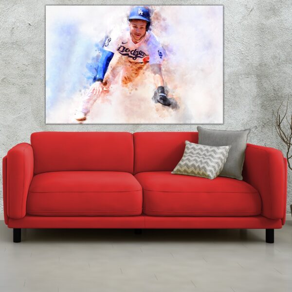 Trea Turner Los Angeles Dodgers canvas, Trea Turner wall art, Los Angeles Dodgers Canvas, Trea Turner Poster wall art - Image 3