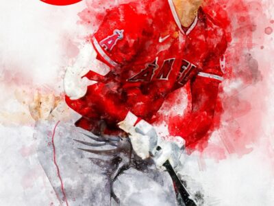 Shohei Ohtani Los Angeles Angels canvas, Shohei Ohtani wall art, Los Angeles Angels Canvas, Shohei Ohtani Poster wall art