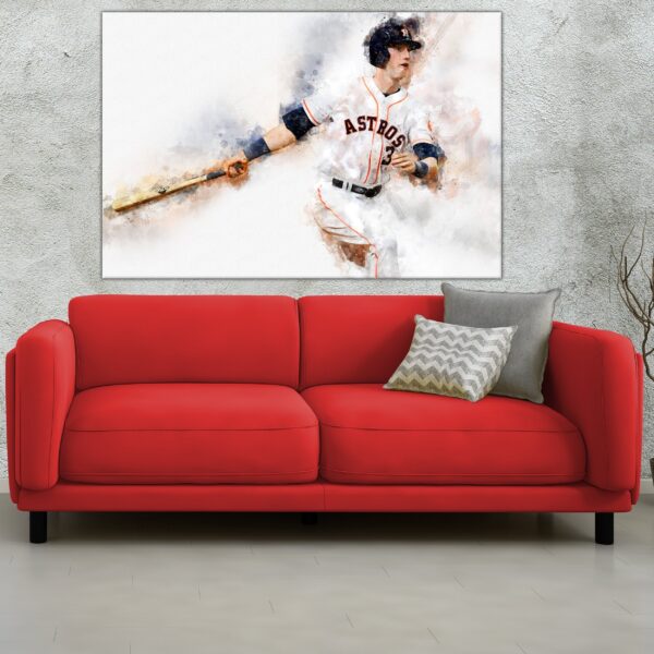 Kyle Tucker Houston Astros canvas, Kyle Tucker wall art, Houston Astros Canvas, Kyle Tucker Poster wall art - Image 3