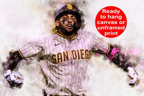 Fernando Tatis Jr. San Diego Padres canvas, Fernando Tatis Jr. wall art, San Diego Padres Canvas, Fernando Tatis Jr. Poster wall art