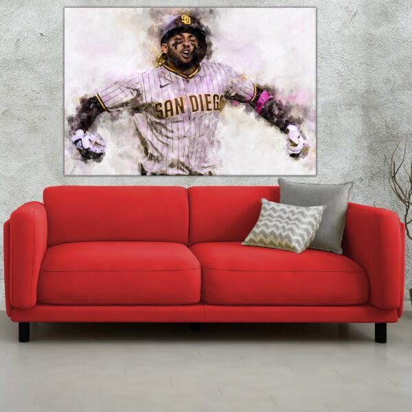 Fernando Tatis Jr. San Diego Padres canvas, Fernando Tatis Jr. wall art, San Diego Padres Canvas, Fernando Tatis Jr. Poster wall art - Image 3