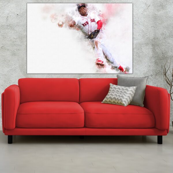 Rafael Devers Boston Red Sox canvas, Rafael Devers wall art, Boston Red Sox Canvas, Rafael Devers Poster wall art - Image 3