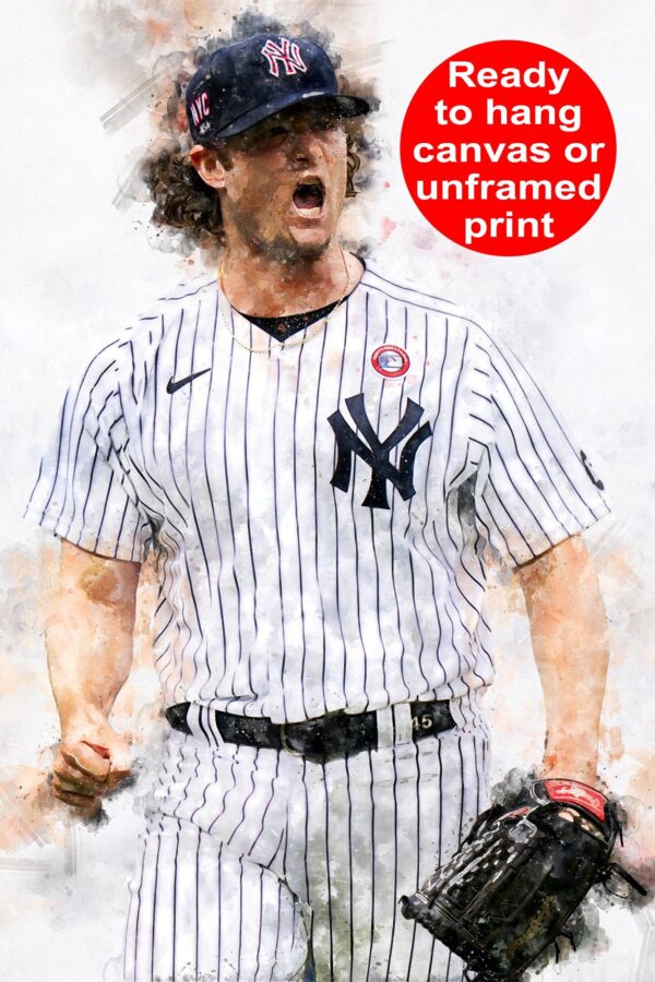 Gerrit Cole New York Yankees canvas, Gerrit Cole wall art, New York Yankees Canvas, Gerrit Cole Poster wall art