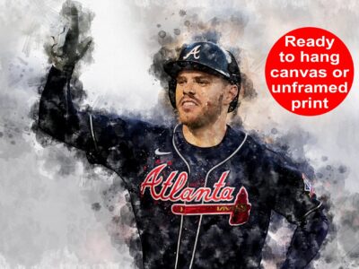 Freddie Freeman Atlanta Braves canvas, Freddie Freeman wall art, Atlanta Braves Canvas, Freddie Freeman Poster wall art