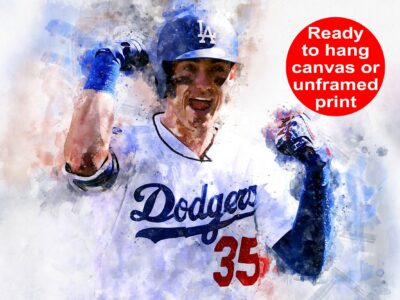 Cody Bellinger Los Angeles Dodgers canvas, Cody Bellinger wall art, Los Angeles Dodgers Canvas, Cody Bellinger Poster wall art