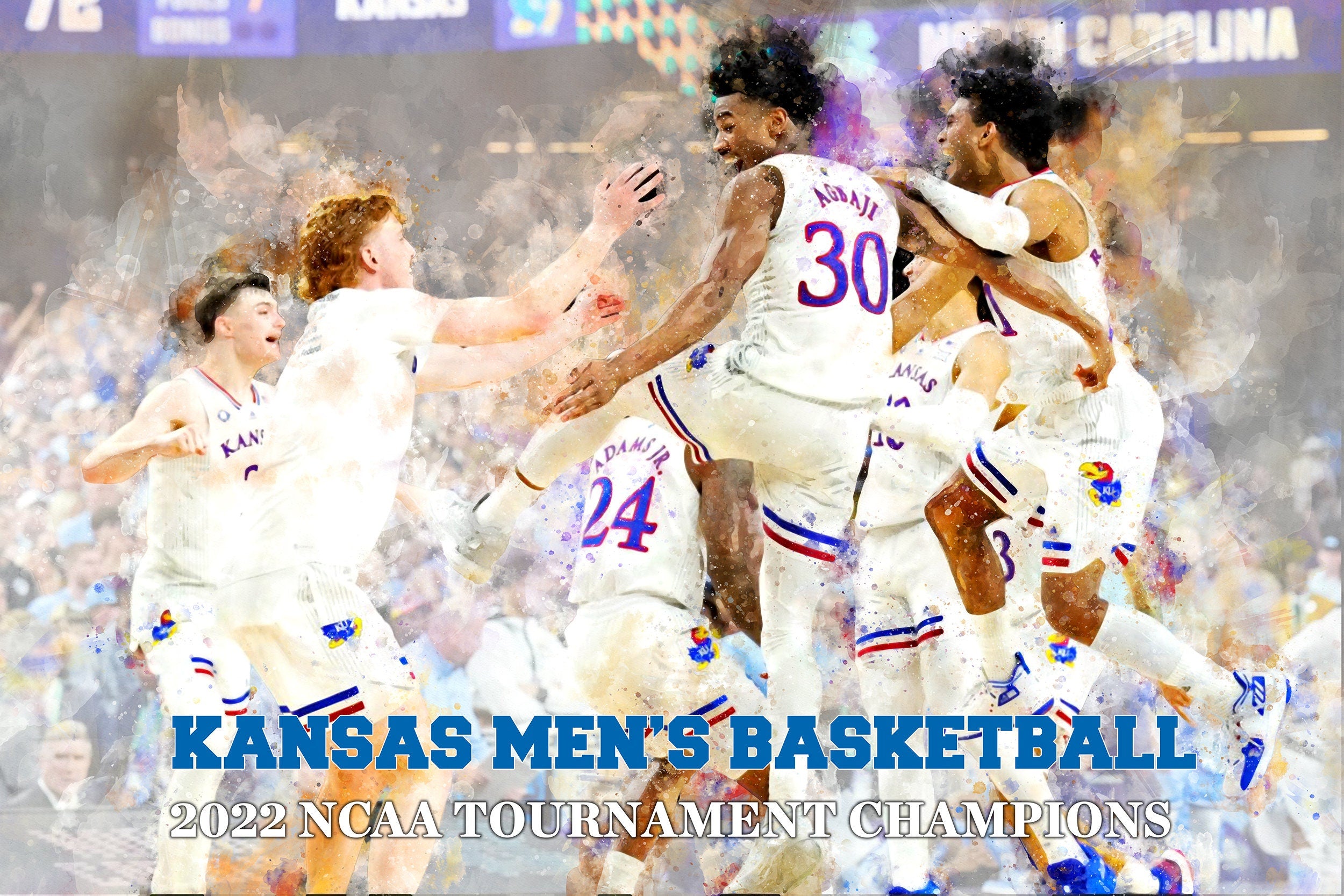 Kansas Jayhawks National Champions wall art, Kansas Basketball wins National Championship, Kansas Champs, Kansas Jayhawks National Champs
