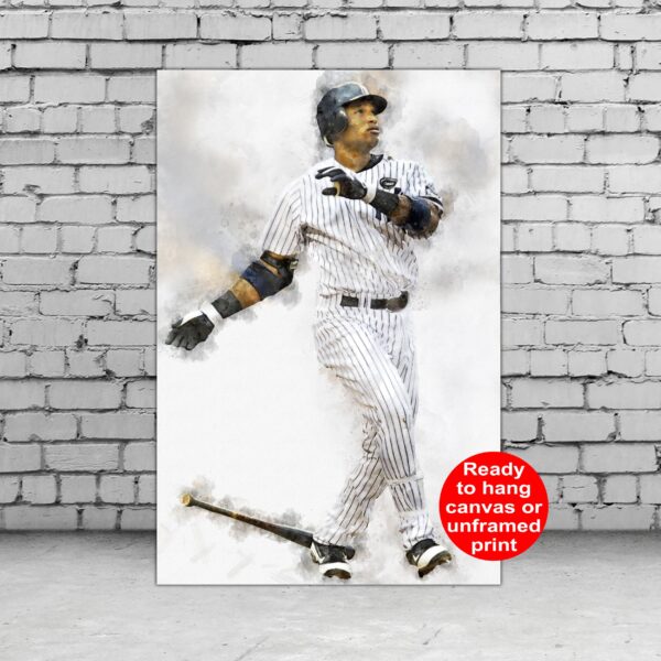 Robinson Cano New York Yankees canvas, Robinson Cano  wall art, New York Yankees Canvas, Robinson Cano  Poster wall art