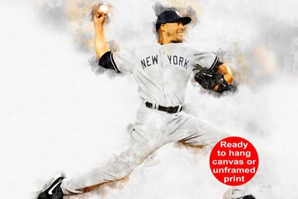Mariano Rivera New York Yankees canvas, Mariano Rivero wall art, New York Yankees Canvas, Mariano Rivera Poster wall art