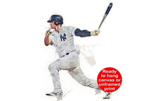 Josh Donaldson New York Yankees canvas,  Josh Donaldson wall art, New York Yankees Canvas, Josh Donaldson Poster wall art