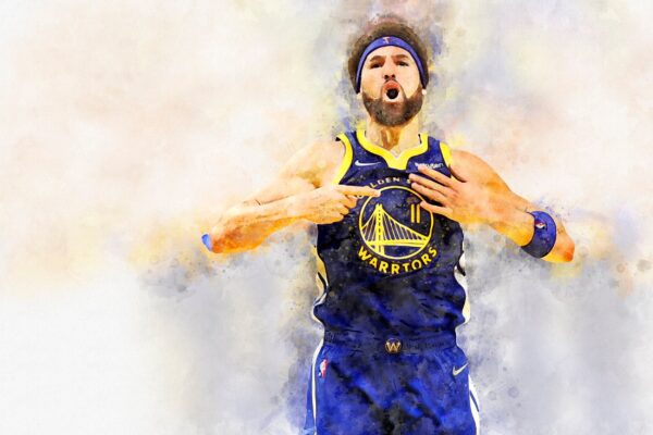 Clay Thompson watercolor, Golden State Warriors wall art, Warriors NBA Championship  winner Canvas, Clay Thompson Golden State art wall